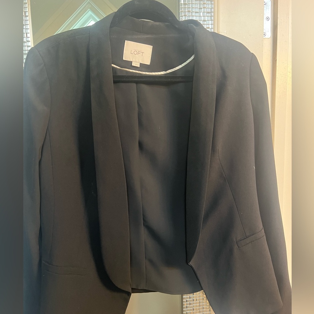 Loft black blazer size 6